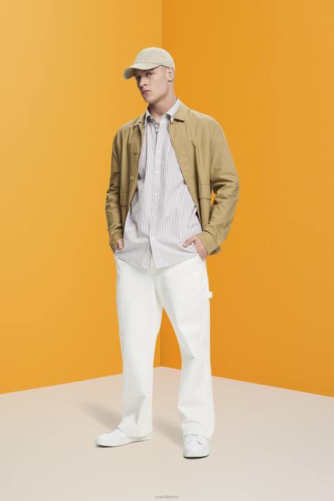 marškiniai irisas vyrų Esprit dryžuoti tvarios medvilnės marškiniai 4D6F705