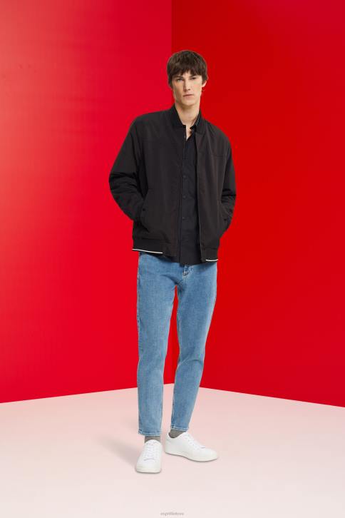 marškiniai juodas vyrų Esprit plono stiliaus marškinėliai 4D6F853