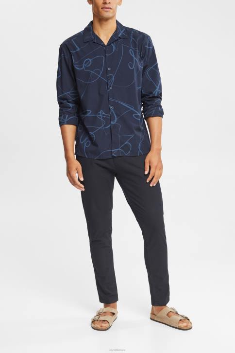 marškiniai karinis jūrų laivynas vyrų Esprit marškiniai su raštu 4D6F910