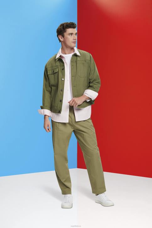 marškiniai rožinis vyrų Esprit užsegami medvilniniai marškiniai 4D6F662