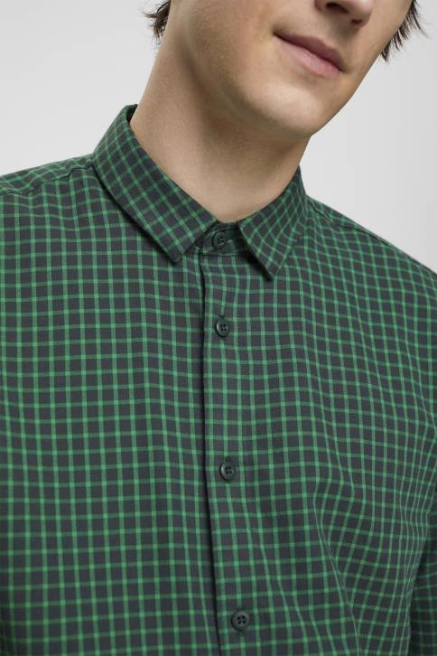 marškiniai tamsiai žalsvai žalsvos spalvos vyrų Esprit languoti „slim fit“ marškinėliai 4D6F688