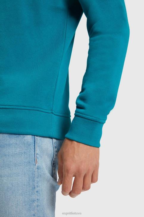 megztiniai ir gobtuvai žalsvai mėlyna vyrų Esprit Megztinis su logotipu 4D6F870