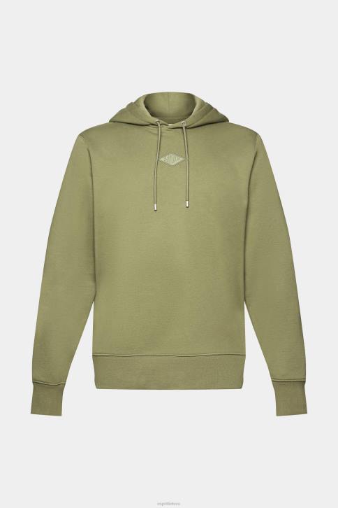 megztiniai ir gobtuvai alyvuogių vyrų Esprit gobtuvas su logotipu ant krūtinės 4D6F640