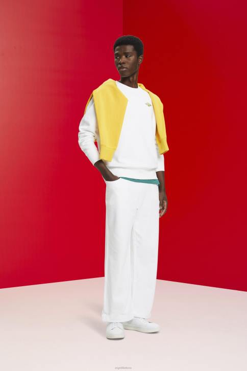 megztiniai ir gobtuvai baltas vyrų Esprit megztinis su logotipu ant nugaros 4D6F644