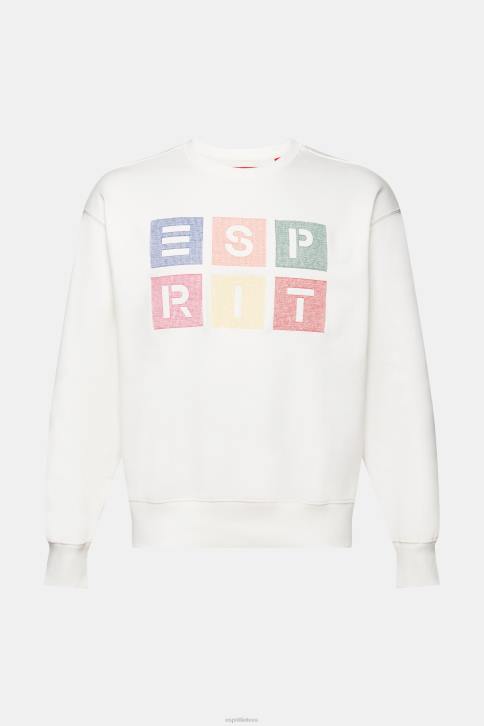 megztiniai ir gobtuvai beveik baltas vyrų Esprit Megztinis su logotipu, 100% ekologiška medvilnė 4D6F580