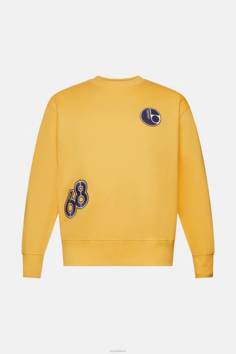 megztiniai ir gobtuvai geltona vyrų Esprit universitetinis džemperis 4D6F810