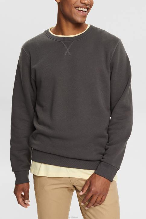 megztiniai ir gobtuvai juodas vyrų Esprit tvarus megztinis su įgulos kaklu 4D6F935