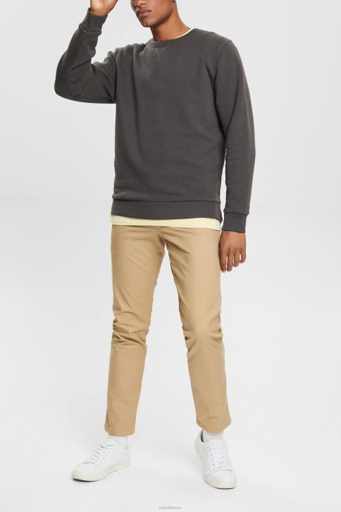 megztiniai ir gobtuvai juodas vyrų Esprit tvarus megztinis su įgulos kaklu 4D6F935