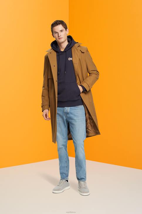 megztiniai ir gobtuvai karinis jūrų laivynas vyrų Esprit džemperis su mažu logotipu 4D6F827