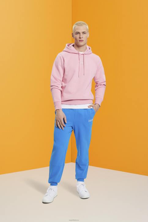 megztiniai ir gobtuvai rožinis vyrų Esprit gobtuvas su logotipu ant krūtinės 4D6F642