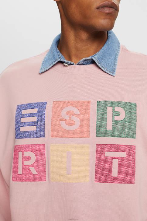 megztiniai ir gobtuvai sena rožinė vyrų Esprit Megztinis su logotipu, 100% ekologiška medvilnė 4D6F582