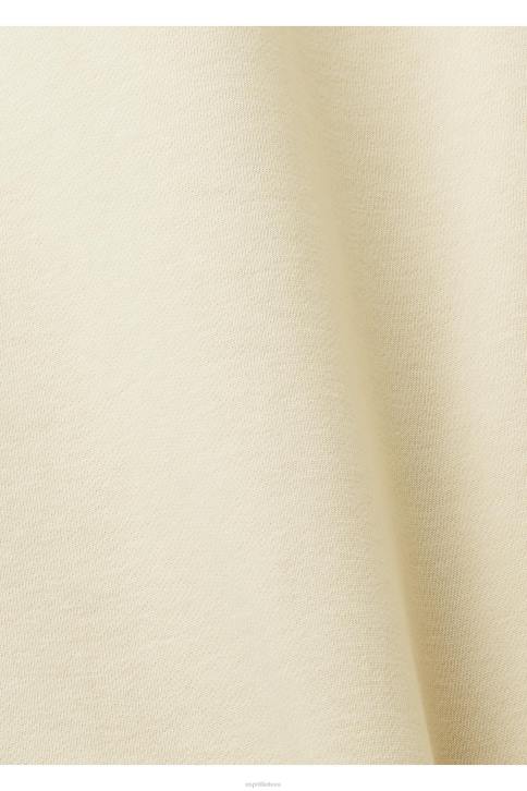 megztiniai ir gobtuvai smėlio spalvos vyrų Esprit Megztinis su logotipu 4D6F655