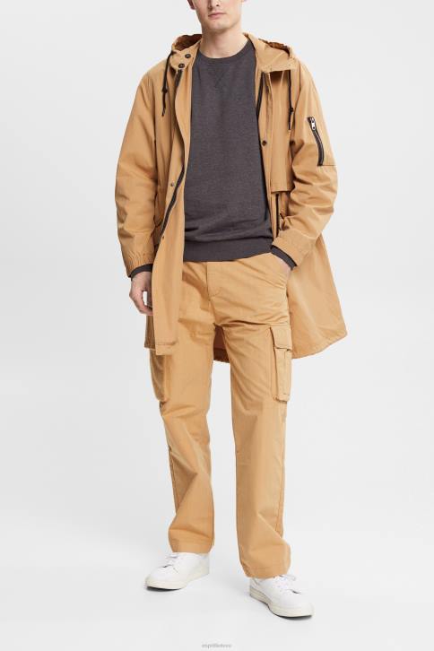 megztiniai ir gobtuvai tamsiai pilka vyrų Esprit pagamintas iš perdirbtos medžiagos: megztinis 4D6F942