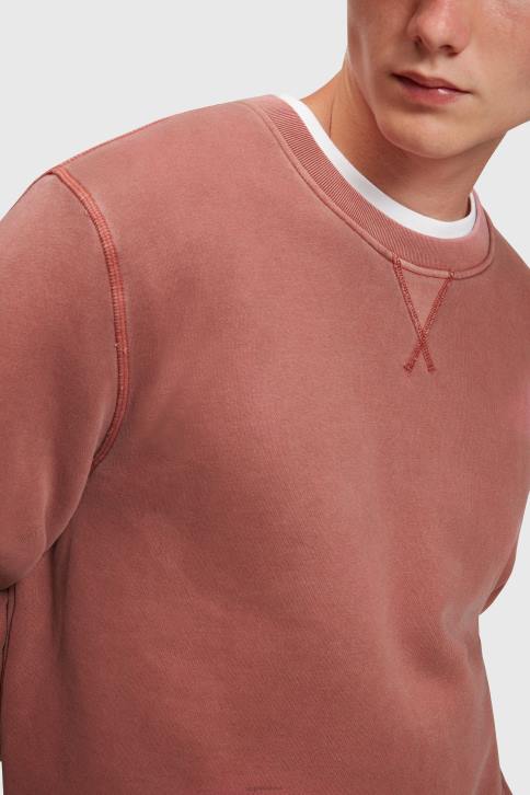 megztiniai ir gobtuvai terakotos vyrų Esprit tvarus megztinis su įgulos kaklu 4D6F937