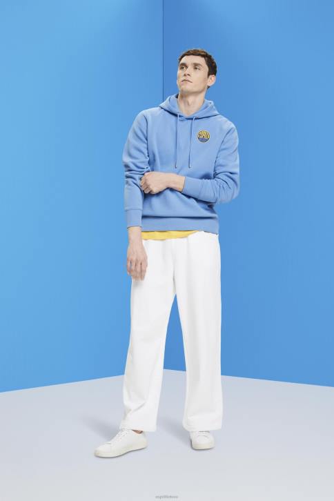 megztiniai ir gobtuvai šviesiai mėlynos levandos vyrų Esprit megztinis su logotipu 4D6F651