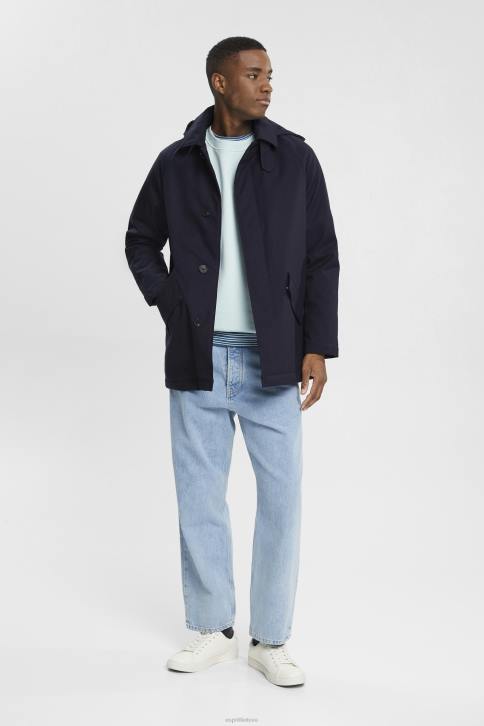 megztiniai ir gobtuvai šviesiai vandens žalia vyrų Esprit perdirbtas: paprastos spalvos megztinis 4D6F749