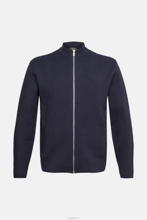 megztiniai karinis jūrų laivynas vyrų Esprit megztinis su užtrauktuku 4D6F922