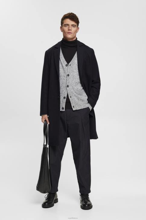 megztiniai vidutinio pilkumo vyrų Esprit megztas megztinis su sagutėmis 4D6F697