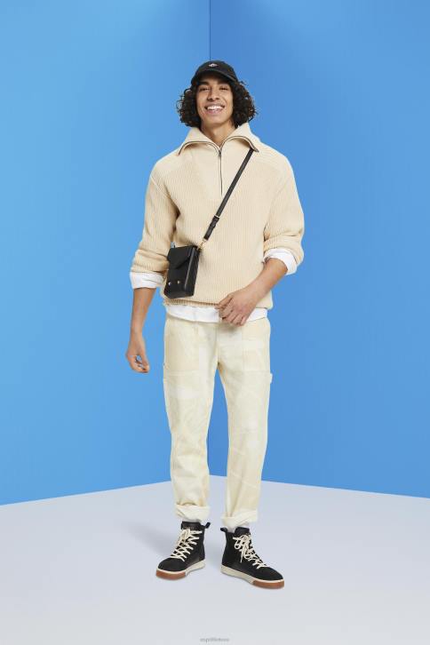 megztiniai šviesiai taupus vyrų Esprit Pusiau užtrauktuku megztas megztinis 4D6F761