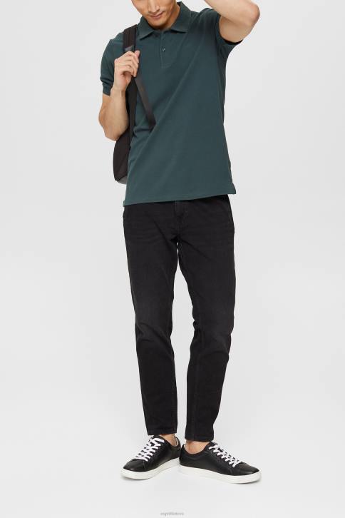 polosai žalsvai mėlyna vyrų Esprit Pima medvilniniai pique polo marškinėliai 4D6F927