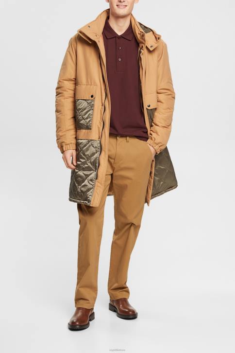 polosai bordo raudona vyrų Esprit polo marškinėliai ilgomis rankovėmis 4D6F821