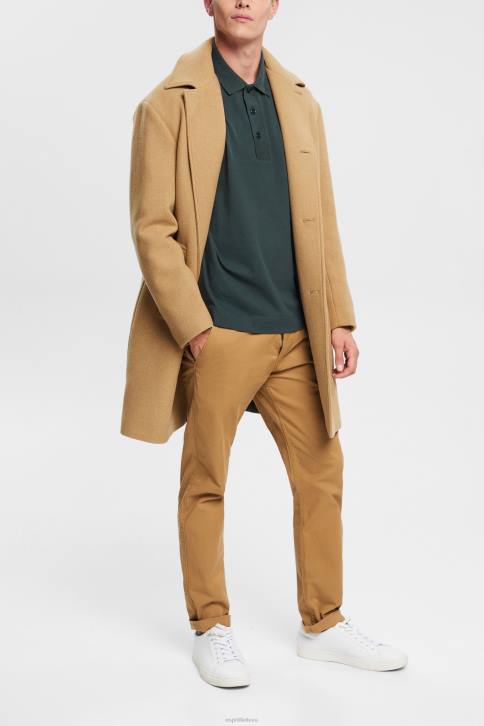 polosai tamsiai žalsvai žalsvos spalvos vyrų Esprit polo marškinėliai ilgomis rankovėmis 4D6F820