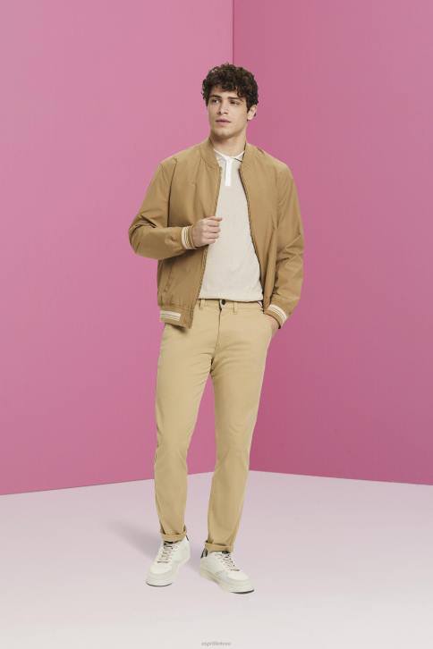 polosai šviesiai taupus vyrų Esprit Sumaišyti tencel ir tvarios medvilnės polo marškinėliai 4D6F759