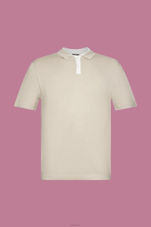 polosai šviesiai taupus vyrų Esprit Sumaišyti tencel ir tvarios medvilnės polo marškinėliai 4D6F759