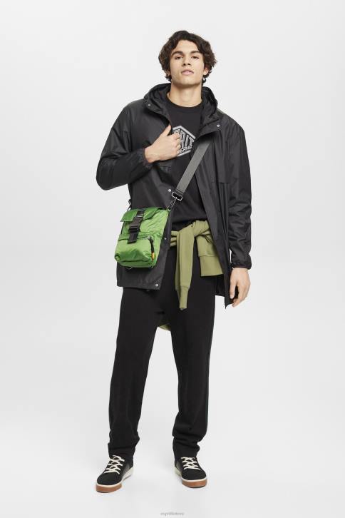 striukės juodas vyrų Esprit lengva striukė nuo lietaus su gobtuvu 4D6F764