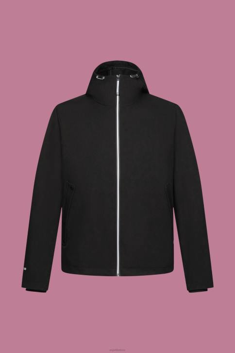 striukės juodas vyrų Esprit softshell striukė su gobtuvu 4D6F728